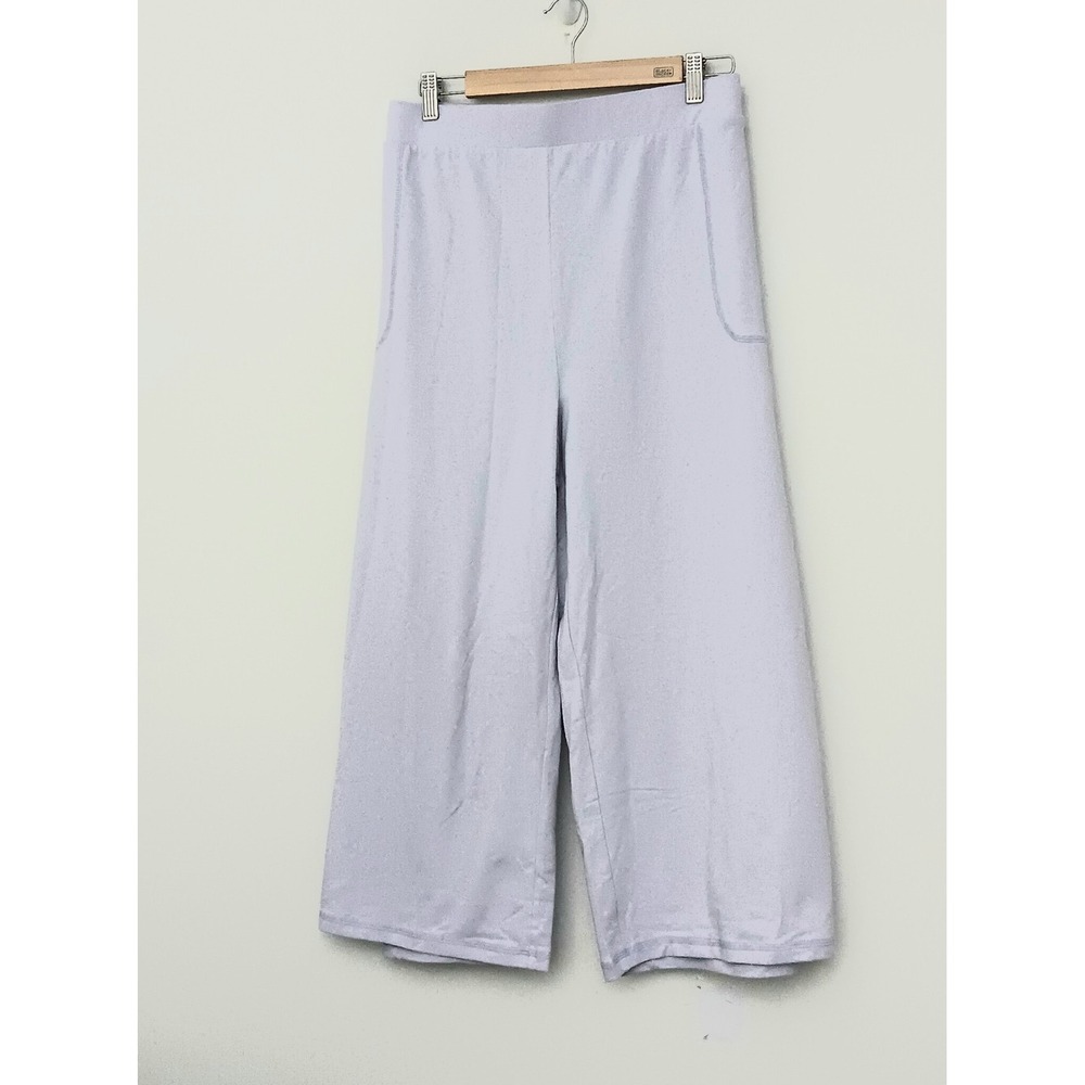 Isaac Mizrahi Live! Pants Size 3XP Soho Petite French Terry Cargo Crop Wide Leg
